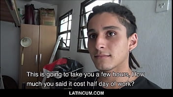 Hot Straight Latino Twink Construction Worker Given Cash For Gay Sex With Foreman POV